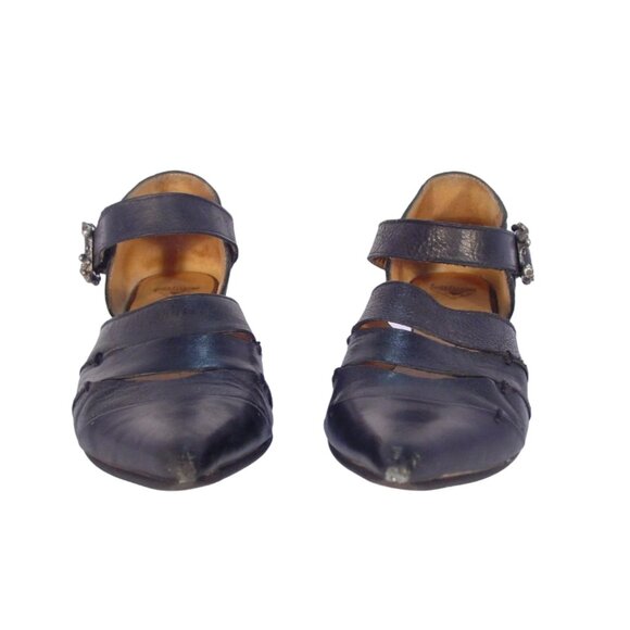 JOHN FLUEVOG Alison Truth $275 Skull Buckle Mary Jane Shoes 7 - Picture 5 of 9